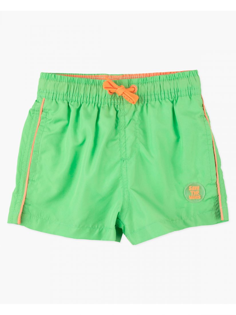 Μαγιό βερμούδα fluo print και τσέπες  λαχανί