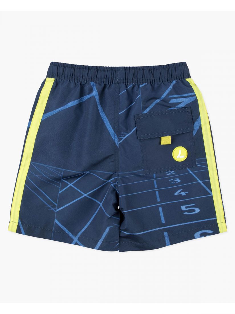 Μαγιό βερμούδα work hard με δέσιμο μπλε