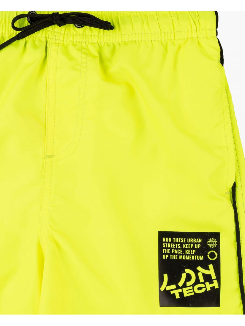 Μαγιό βερμούδα με ρίγα στο πλάι και τσέπες λάιμ