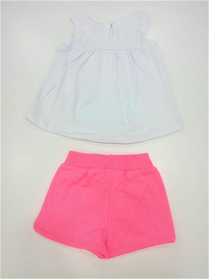 Σετ μπλούζα mermaid με σορτς ελληνικής ραφής φούξια