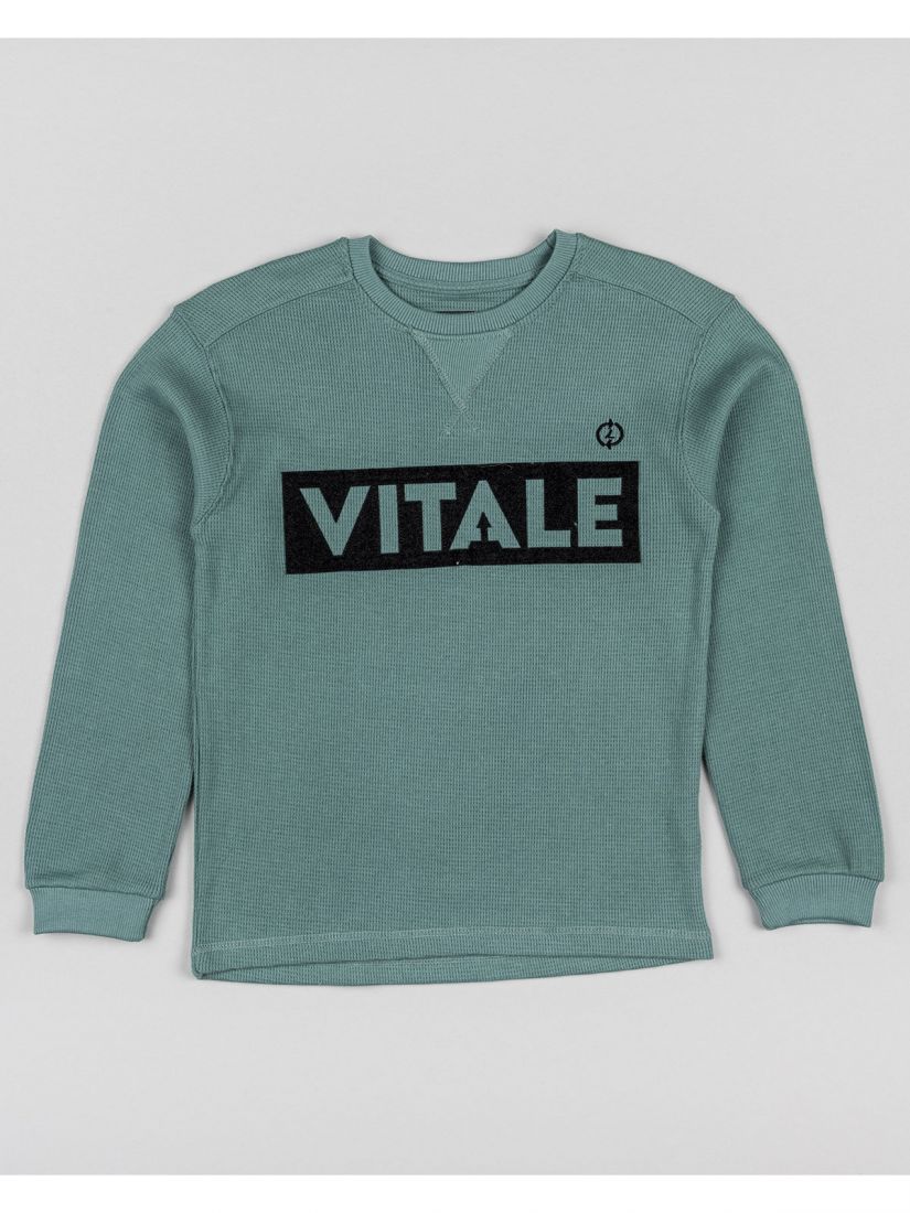 Μπλούζα μακό μακρυμάνικη για αγόρι βεραμάν