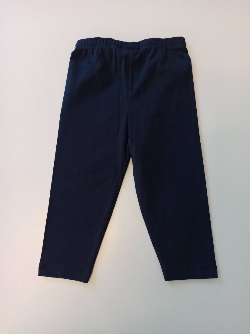 Κολάν κάπρι βαμβακερό με λάστιχο στη μέση μπλε