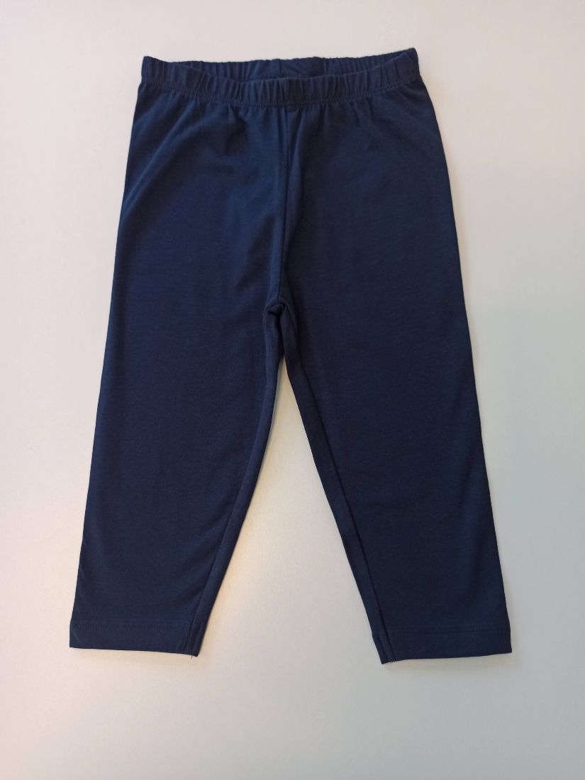 Κολάν κάπρι βαμβακερό με λάστιχο στη μέση μπλε