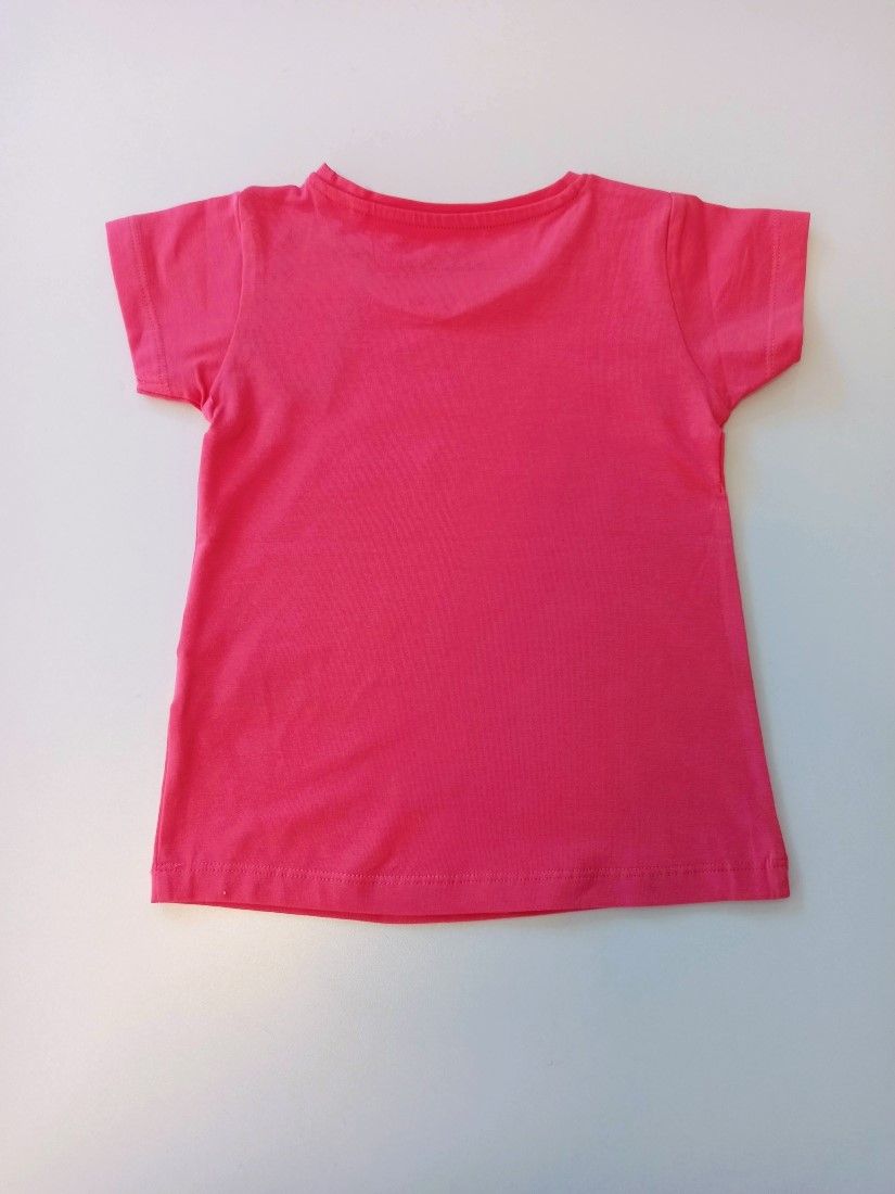 Μπλούζα βαμβακερή ελαστική κοντομάνικη κοραλί