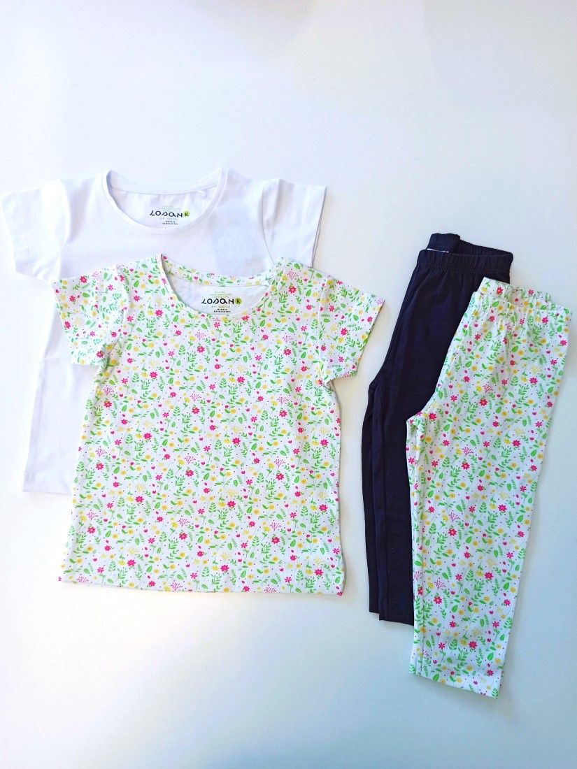 Μπλούζα βαμβακερή ελαστική κοντομάνικη λευκό