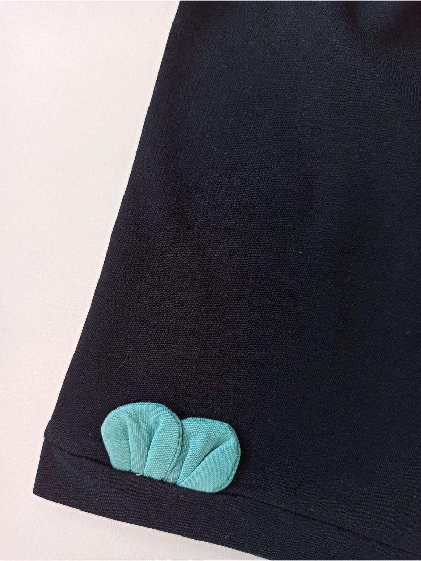 Βρεφικό σετ 100% βαμβακερό με λάστιχο στο σορτς ελληνικής ραφής βεραμάν