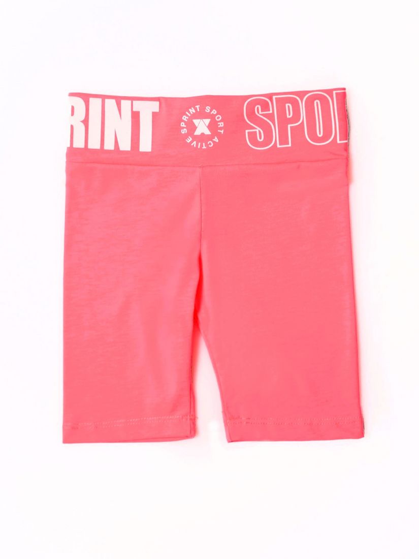 Ποδηλατικό κολάν μονόχρωμο με μπάσκα ελληνικής ραφής φούξια