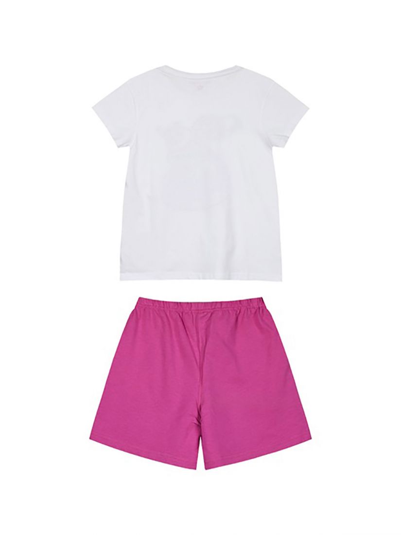 Σετ πυτζάμα βαμβακερή που φωσφορίζει στο σκοτάδι φούξια