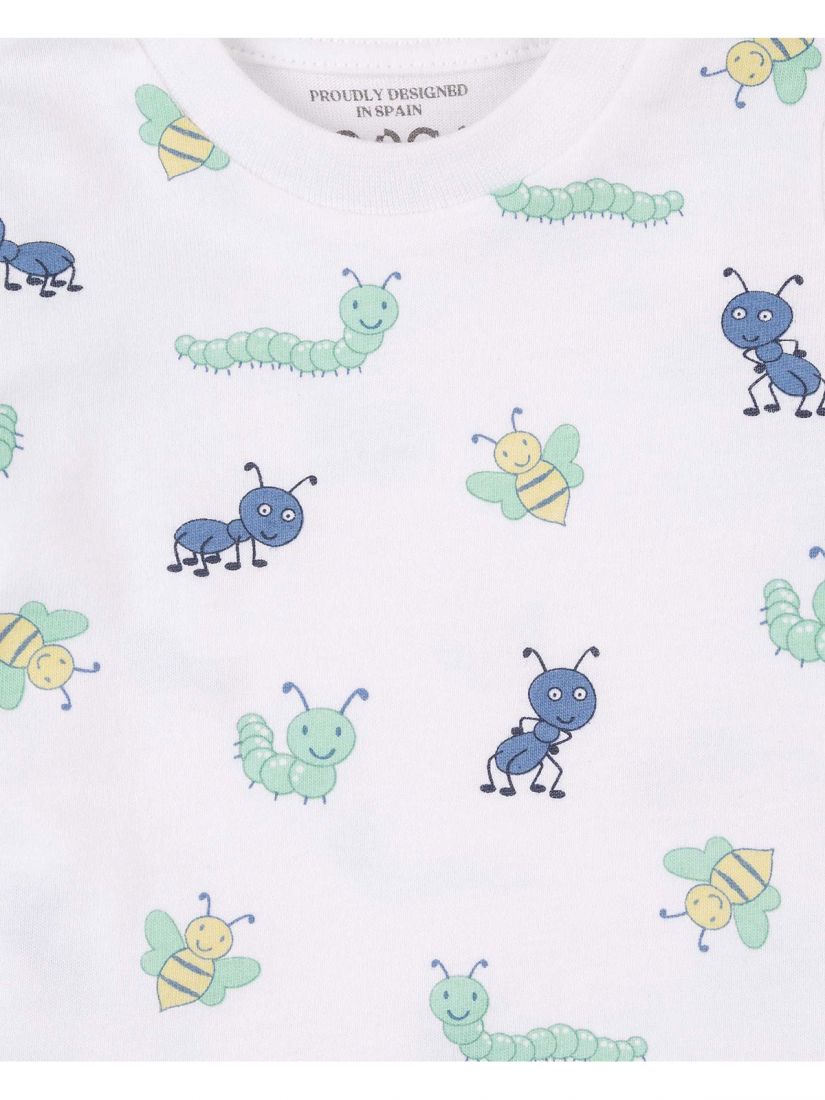 Σετ βρεφικό με τσέπες στο σορτς και print bug adventure μπλε