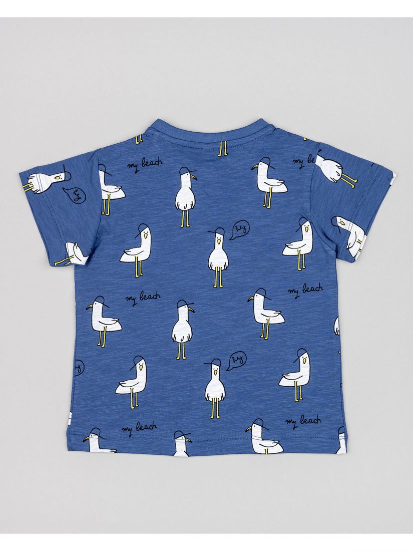 Σετ βαμβακερό μπλούζα και βερμούδα με τσέπες και print the favorite beach κίτρινο