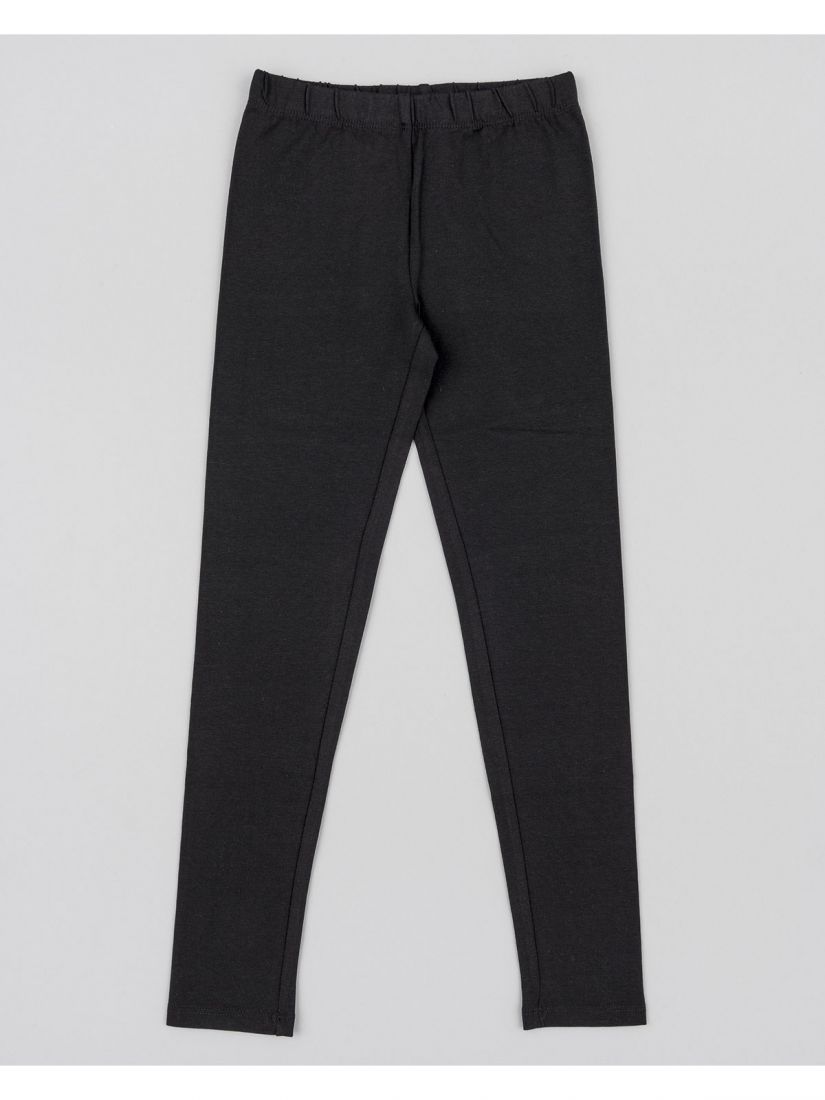 Παντελονοκολάν βαμβακερό μονόχρωμο με λάστιχο στη μέση μαύρο