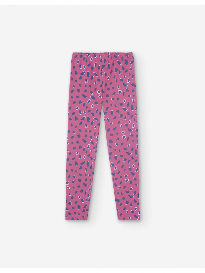 Κολάν εμπριμέ με animal print  ματζέντα