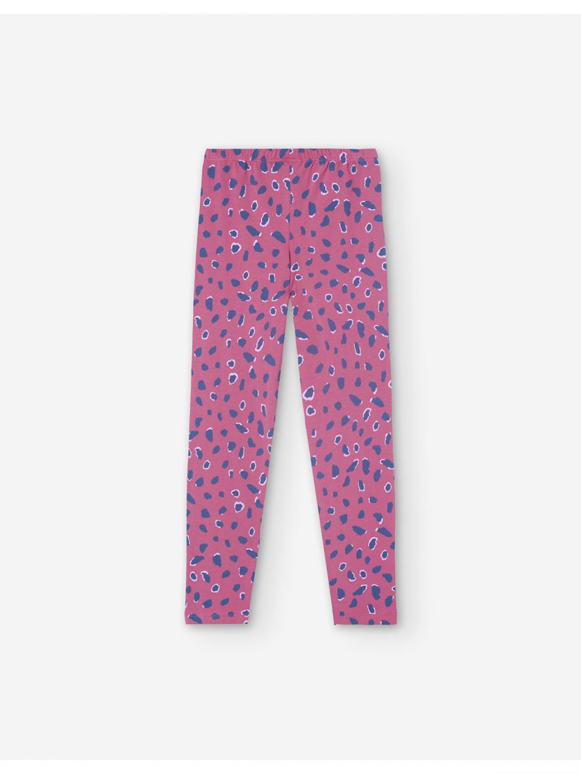 Κολάν εμπριμέ με animal print  ματζέντα