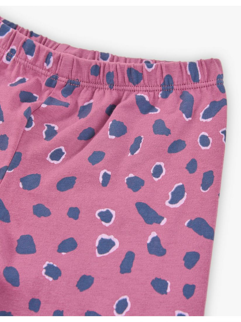 Κολάν εμπριμέ με animal print  ματζέντα