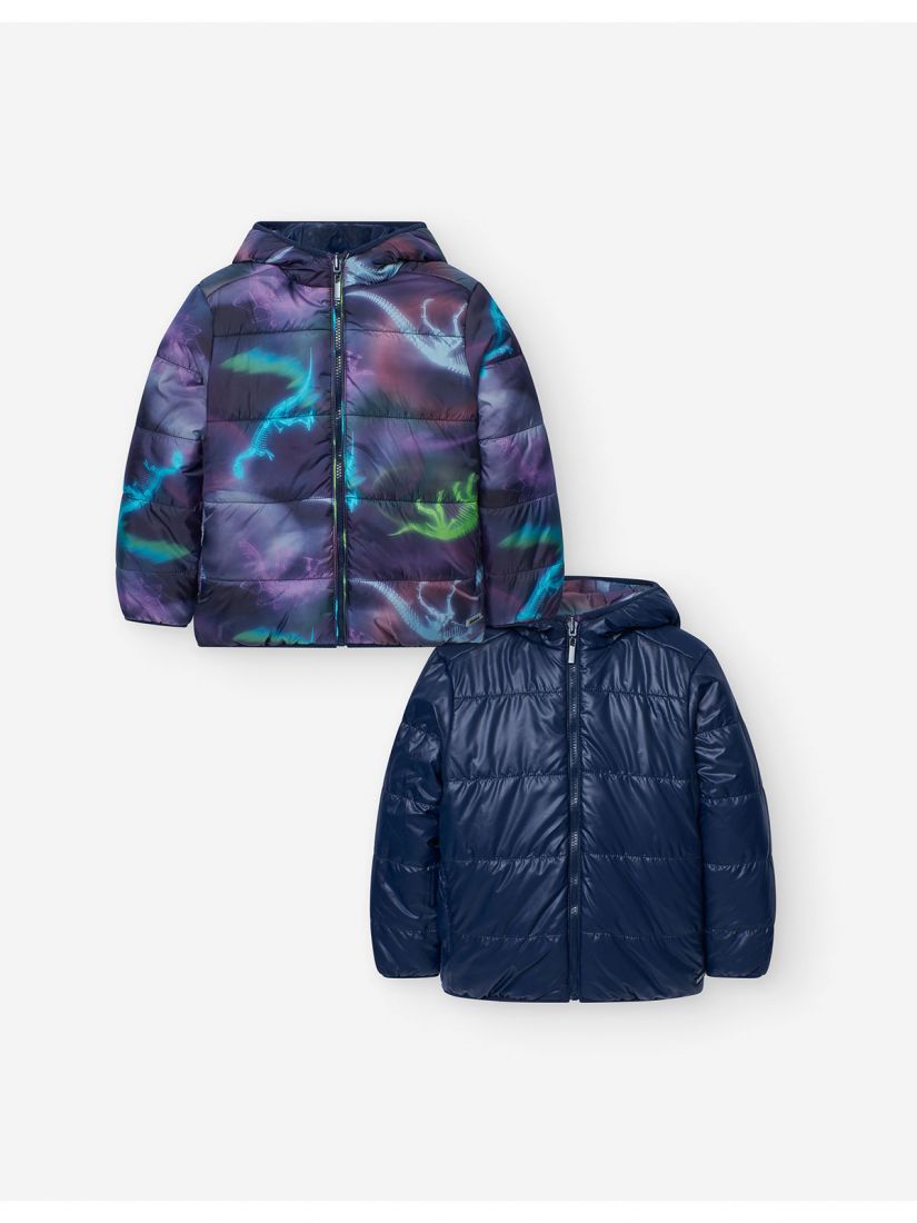 Μπουφάν δύο όψεων με δεινόσαυρους που φωσφορίζει στο σκοτάδι μπλε