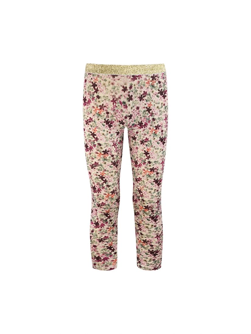 Κολάν φλοράλ με μπάσκα με glitter  χρυσό