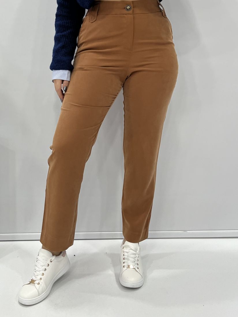 Παντελόνι κούπρο ζωνάκι και λάστιχο πίσω εκάι