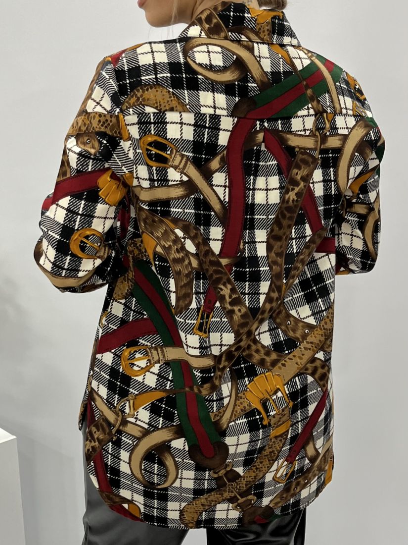 Πουκάμισο καρώ καφέ