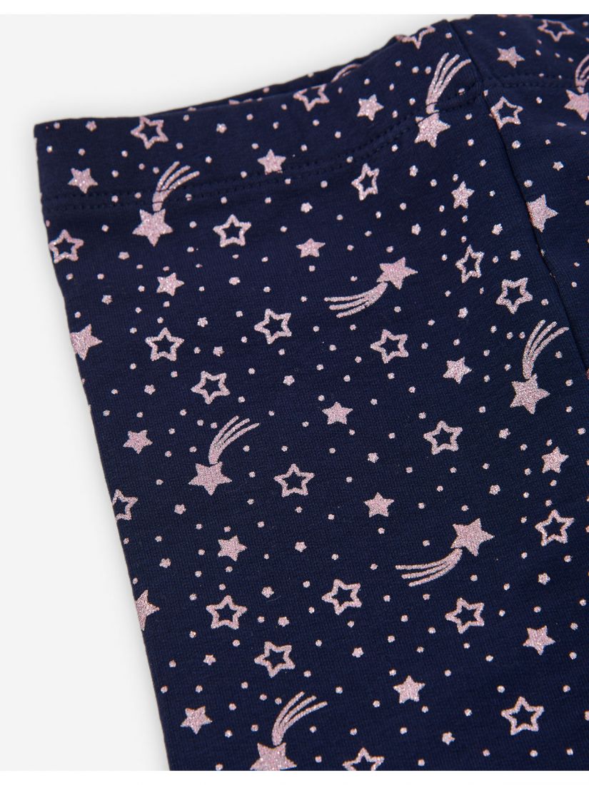Σετ βρεφικό μπλούζα και κολάν βαμβακερό με print glitter unicorn λιλά