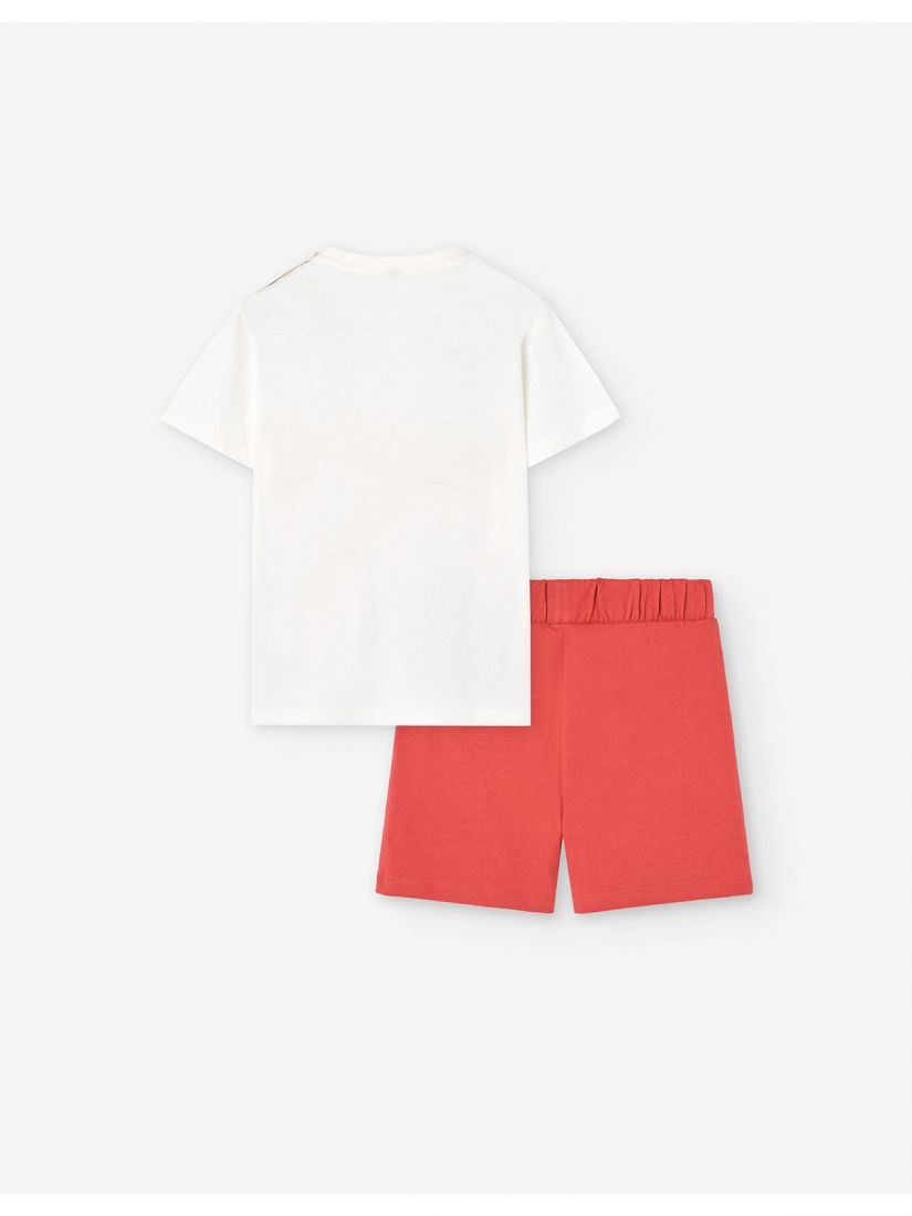 Σετ μπλούζα με βερμούδα και print βυθός εκάι