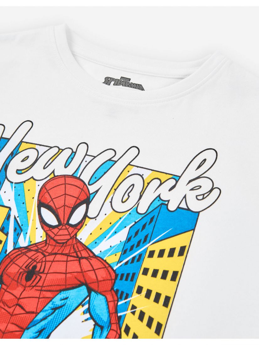Μπλούζα Spiderman by Marvel x Losan λευκό