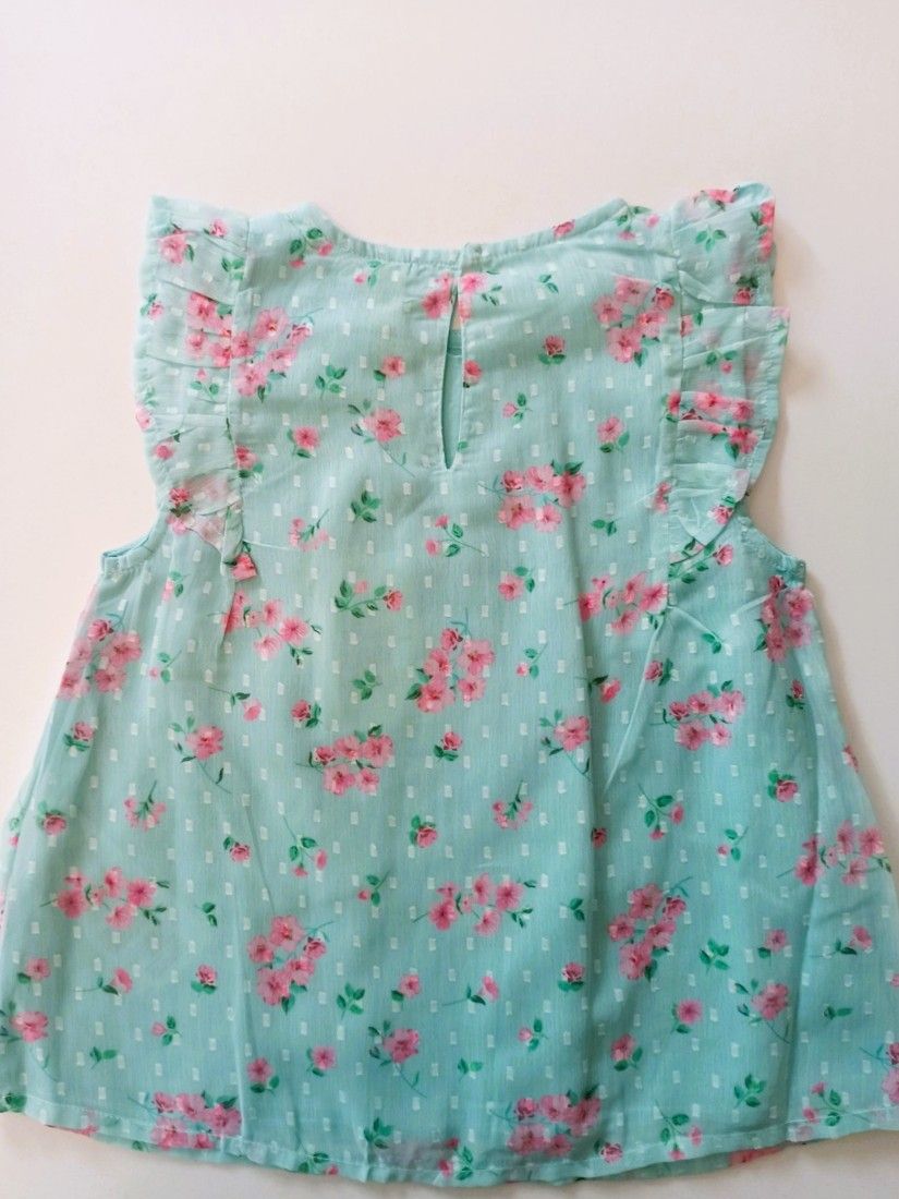 Μπλούζα ζορζέτα φλοράλ με βολάν βεραμάν