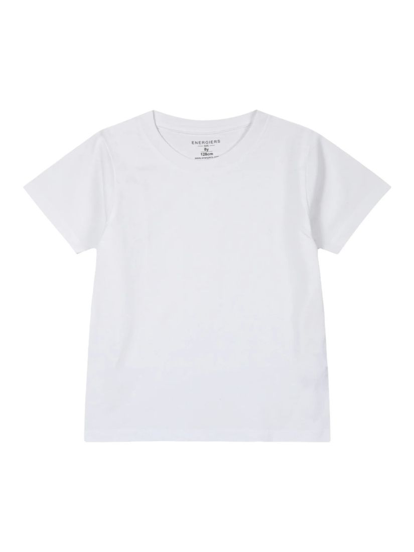 Φανελάκι Unisex κοντομάνικο μονόχρωμο- λευκό