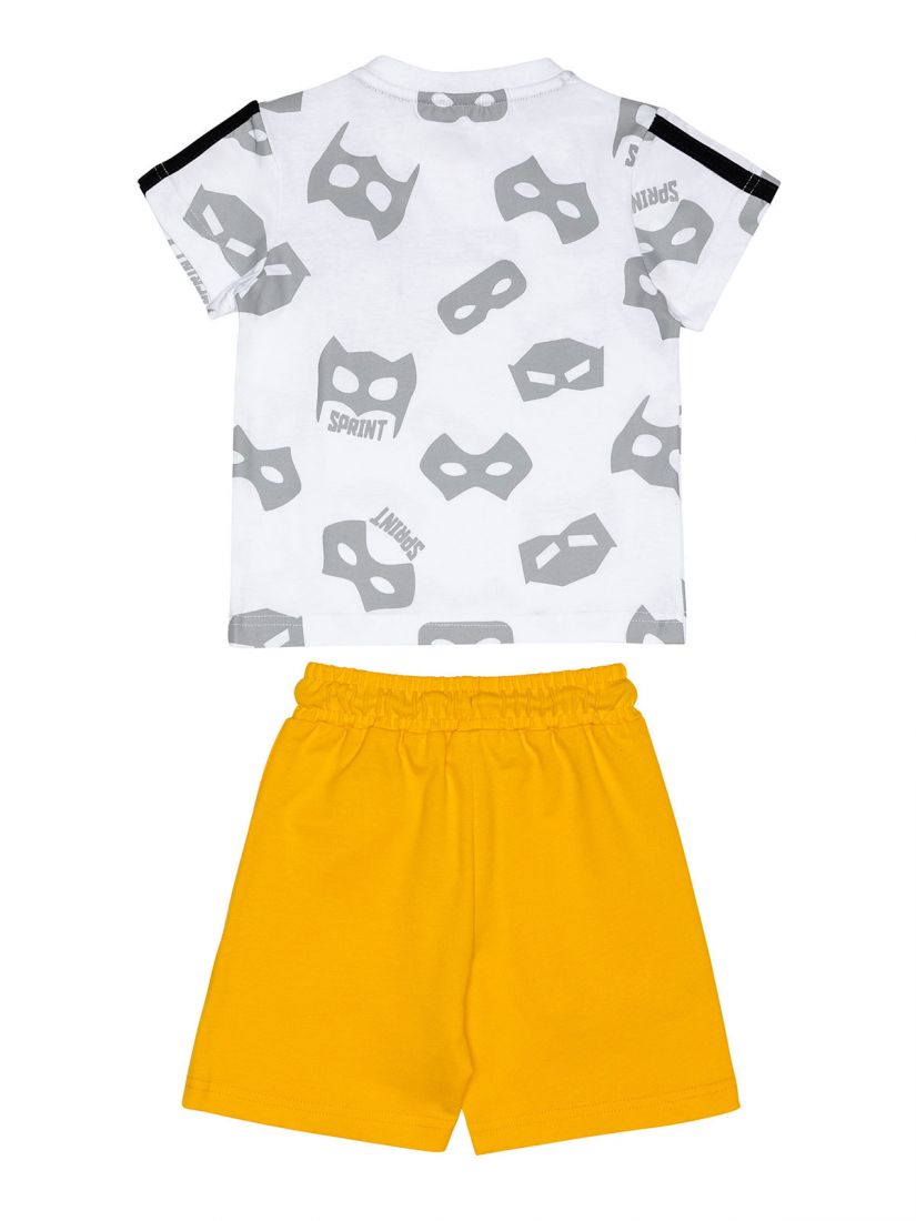 Σετ Batman μπλούζα με φωτάκι και βερμούδα κίτρινο