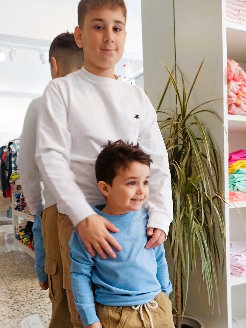 Μπλούζα φούτερ μονόχρωμη Polo Club λεπτή Unisex Junior γαλάζιο