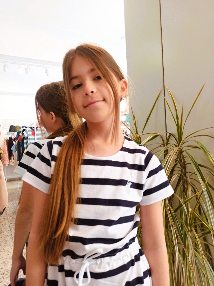 Φόρεμα ριγέ Polo Club με ζώνη λευκό