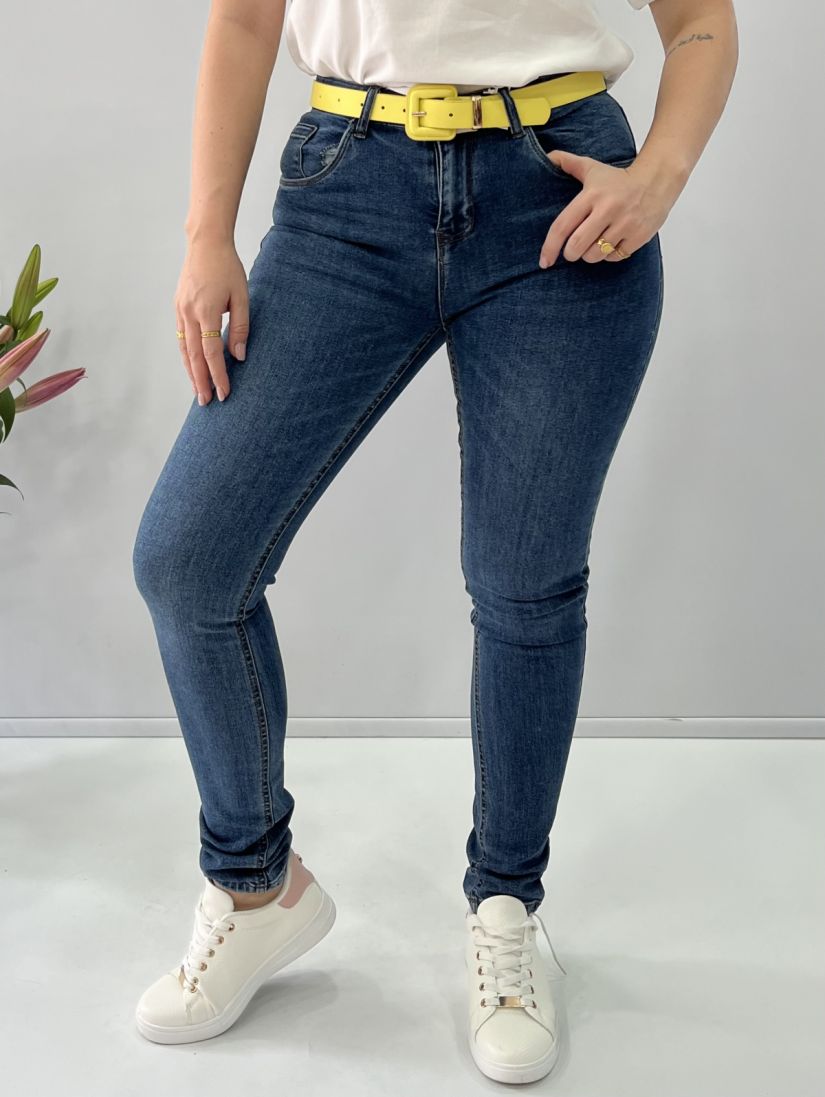 Παντελόνι jean push up μπλε