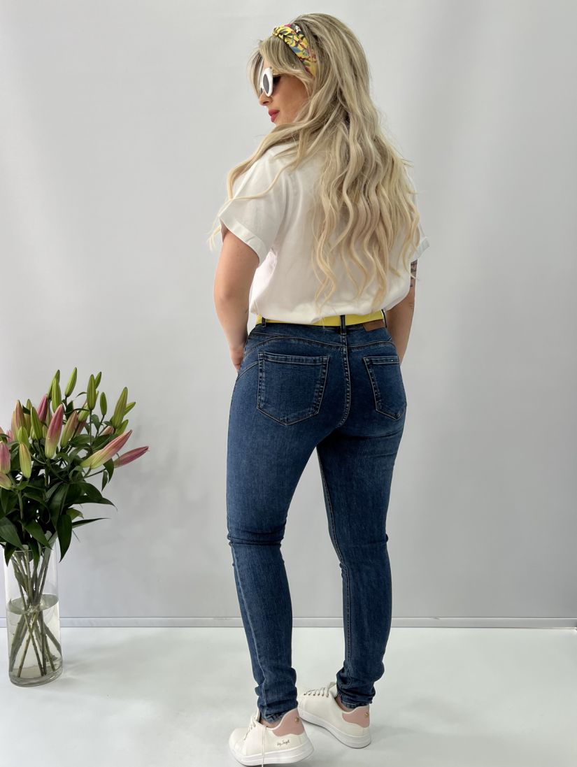 Παντελόνι jean push up μπλε