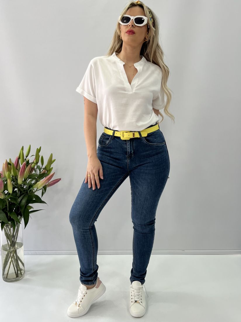 Παντελόνι jean push up μπλε