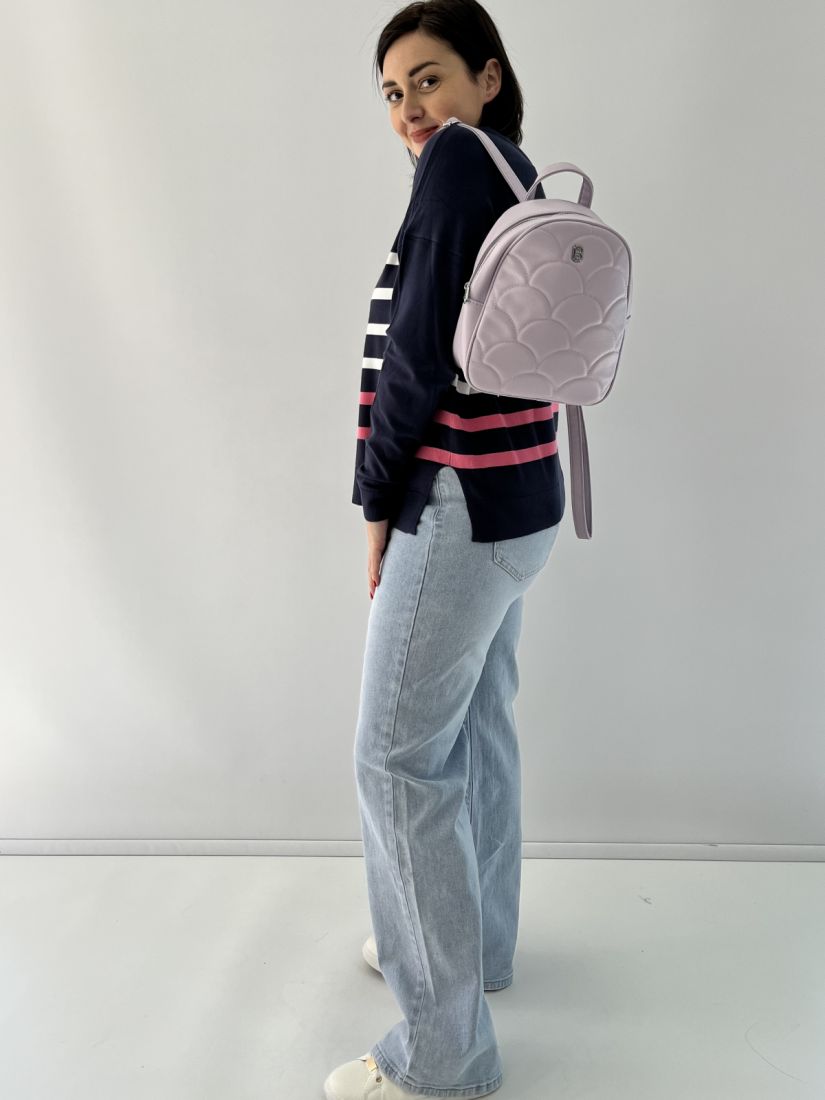 Μπλούζα ριγέ πλεχτή μακρυμάνικη  μπλε