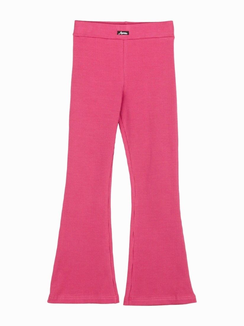 Παντελόνι καμπάνα ριπ μονόχρωμο φούξια