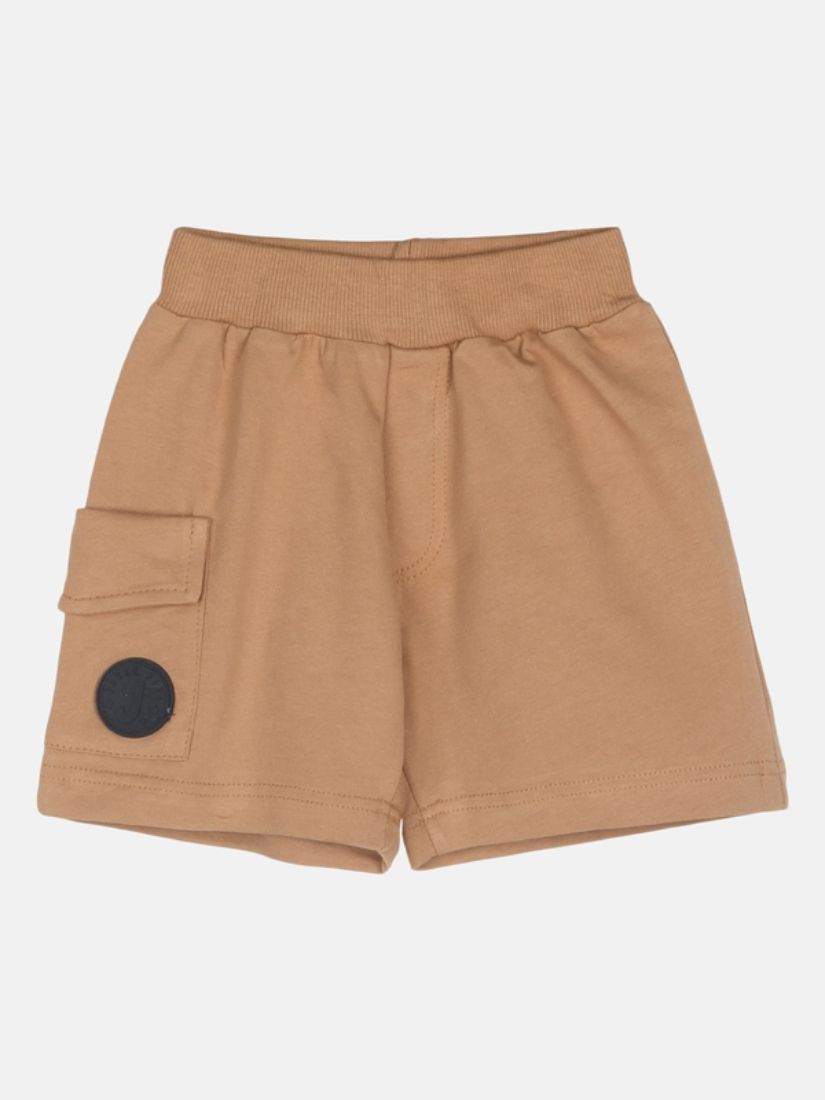 Σετ κοντομάνικη μπλούζα με δεινόσαυρους και Cargo βερμούδα καφέ