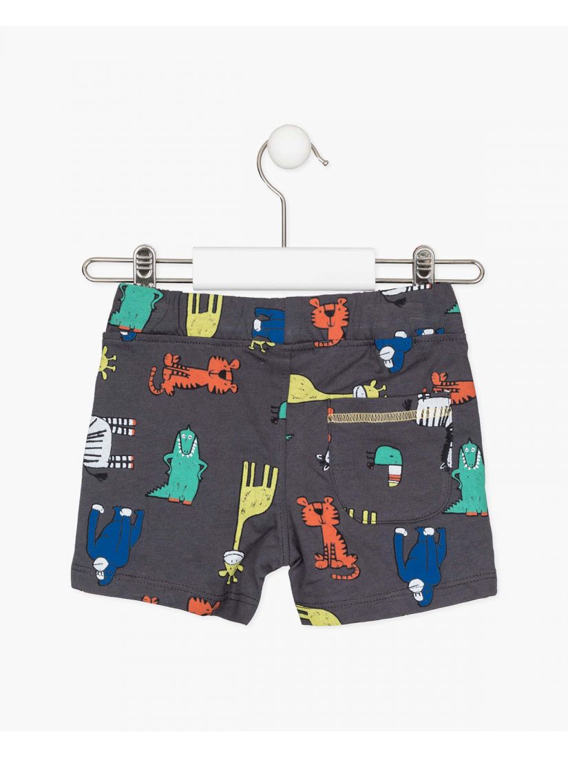 Σετ μπλούζα και σορτς με print Animal Super Jungle πράσινο