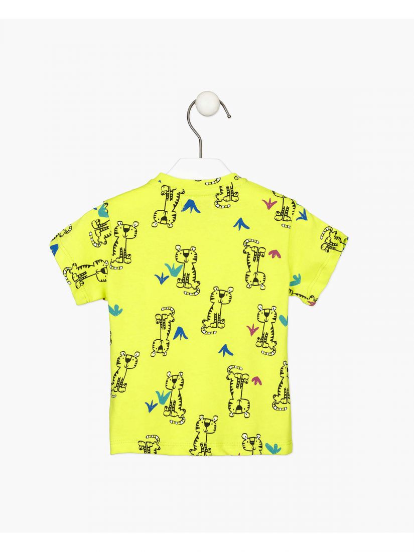 Σετ μπλούζα και σορτς με print cute tiger λάιμ