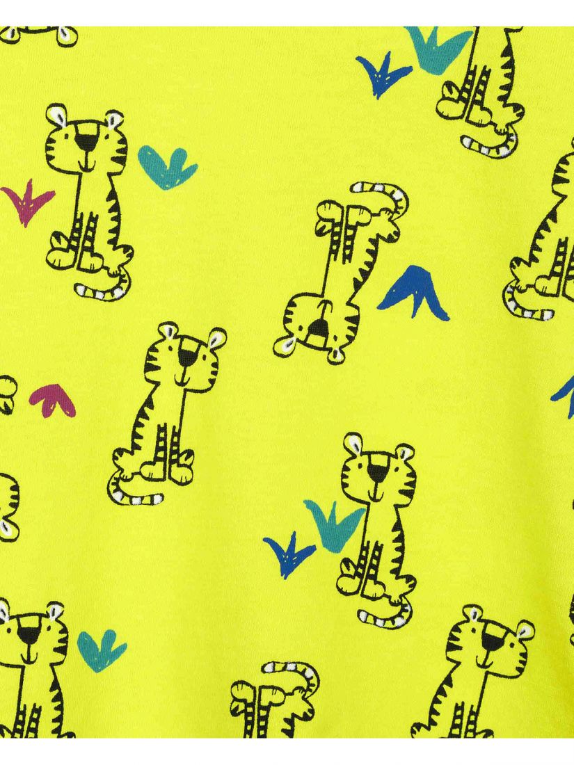 Σετ μπλούζα και σορτς με print cute tiger λάιμ