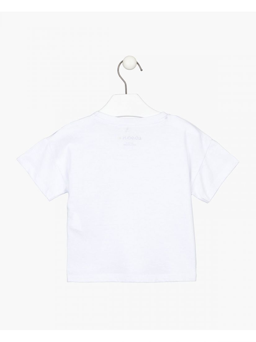 Σετ μπλούζα με print love και τζιν όμπρε σορτς ροζ