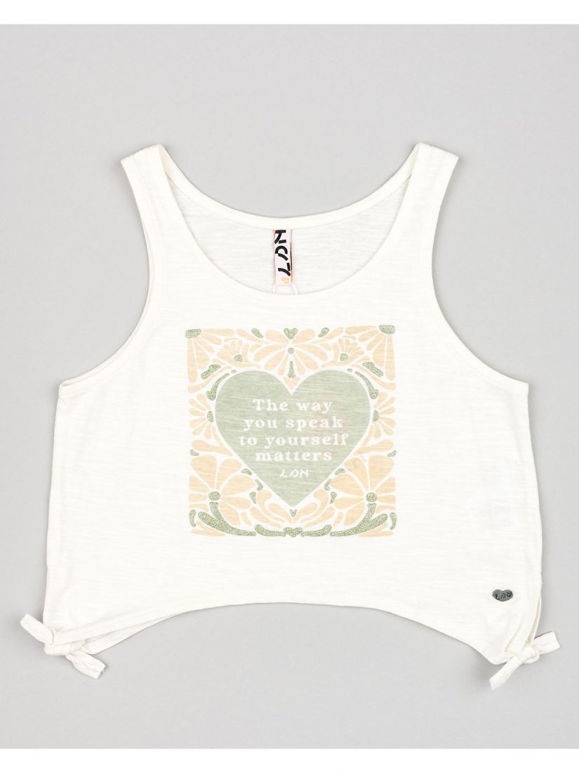 Σετ μπλούζα με print heart και μονόχρωμο σορτς με ζώνη  χακί