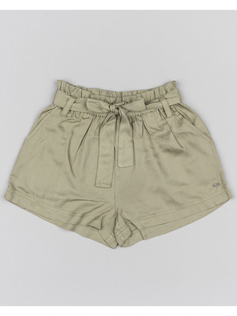 Σετ μπλούζα με print heart και μονόχρωμο σορτς με ζώνη  χακί