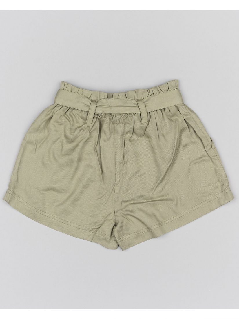 Σετ μπλούζα με print heart και μονόχρωμο σορτς με ζώνη  χακί