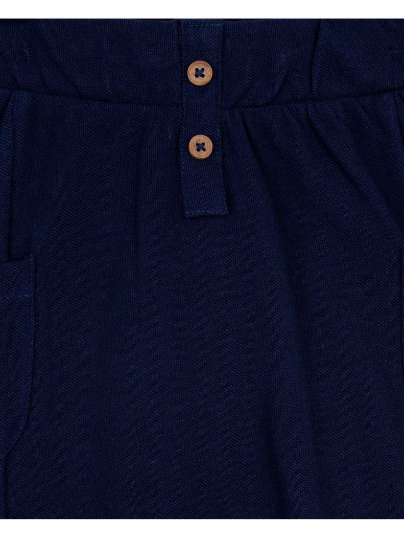 Σετ μπλούζα Polo και κέντημα 'Welcome Sunshine' και παντελόνι με τσέπες μπλε