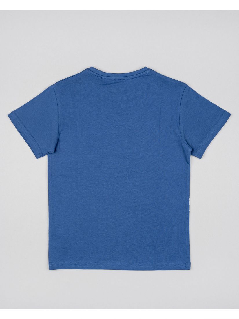 Μπλούζα κοντομάνικη βαμβακερή Losan Kids με διάφορα print μπλε