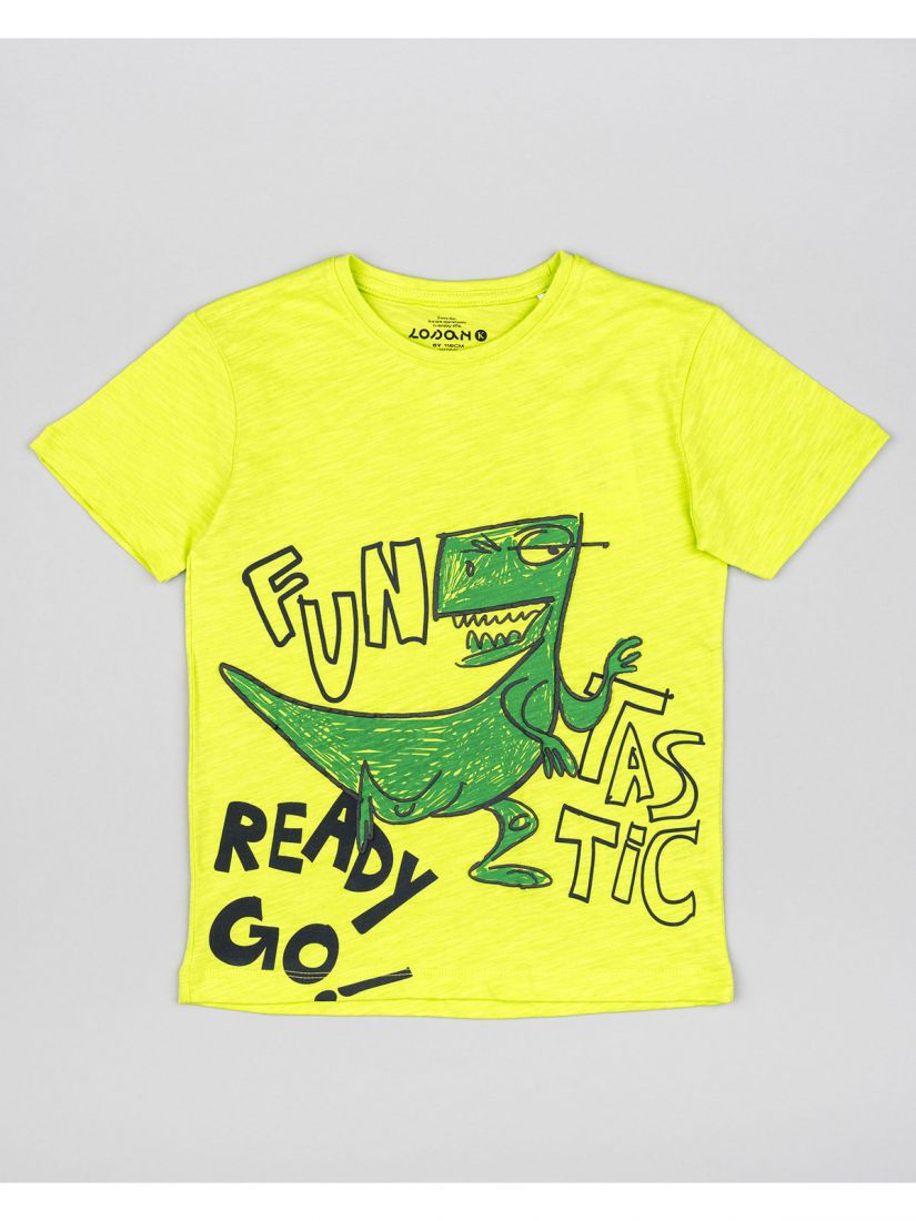 Μπλούζα κοντομάνικη βαμβακερή Losan Kids με διάφορα print λάιμ