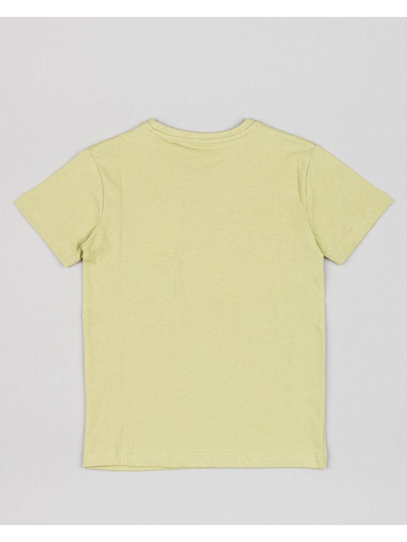 Μπλούζα κοντομάνικη βαμβακερή Losan Kids με διάφορα print χακί