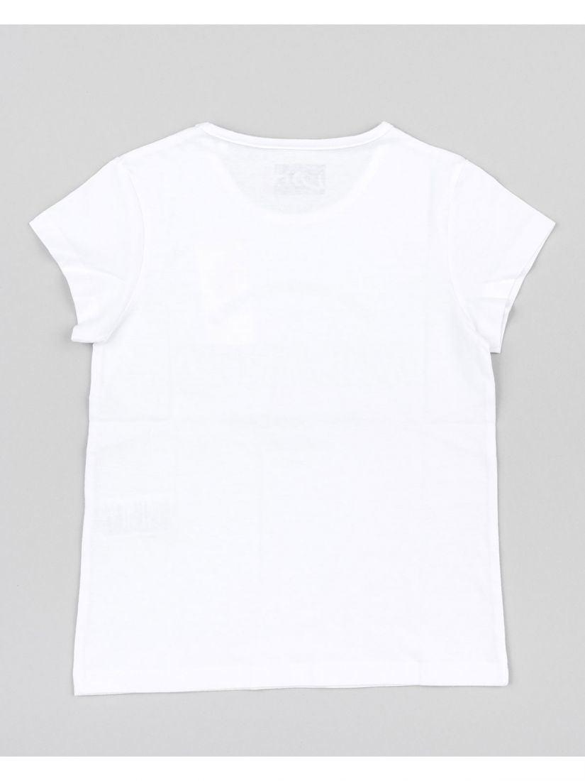 Μπλούζα κοντομάνικη με διάφορα print βαμβακερή γαλάζιο