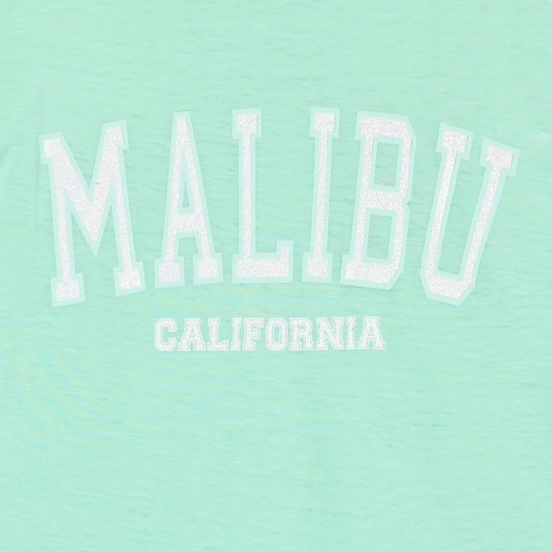 Σετ αμάνικη μπλούζα και βερμούδα MALIBU βεραμάν