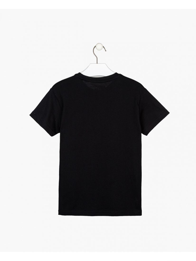 Μπλούζα κοντομάνικη βαμβακερή Losan Try με διάφορα print κίτρινο